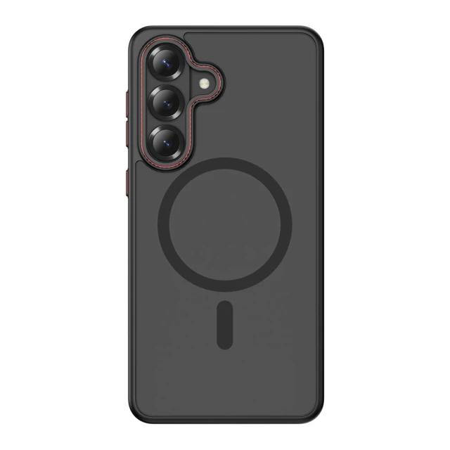Чохол Tech-Protect MagCam для Samsung Galaxy S26 Plus Matte Black/Red with MagSafe (5906302390397)