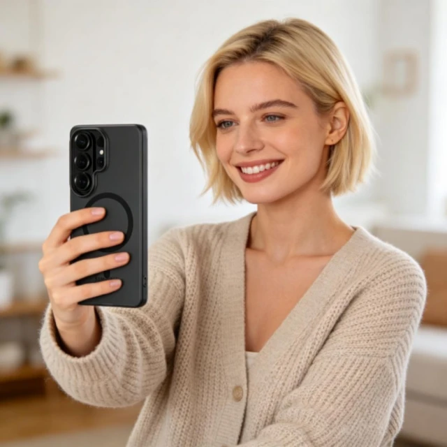 Чохол Tech-Protect MagSlim для Samsung Galaxy S26 Ultra Matte/Black with MagSafe (5906302390557)