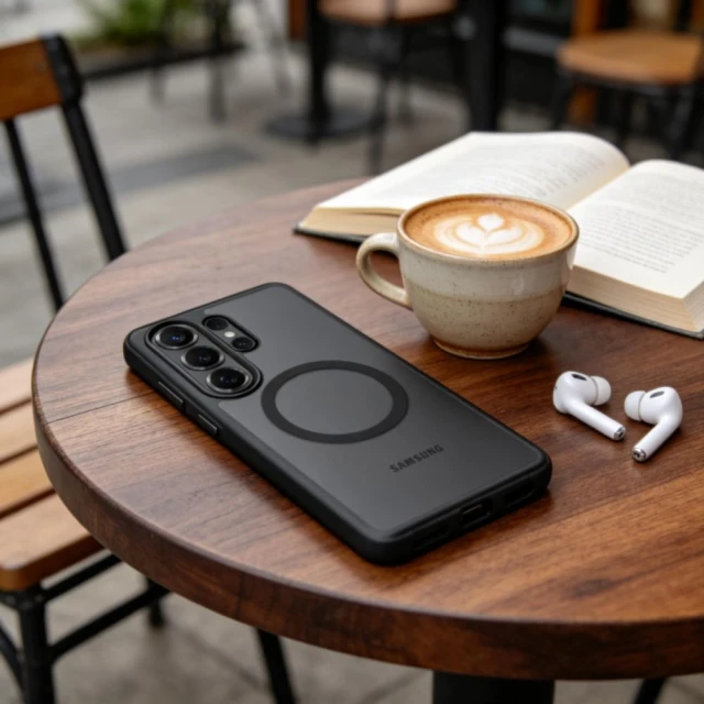Чохол Tech-Protect MagPeak для Samsung Galaxy S26 Ultra Matte Black with MagSafe (5906302390595)