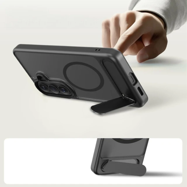 Чохол Tech-Protect MagRack для Samsung Galaxy S26 Matte Black with MagSafe (5906302390694)