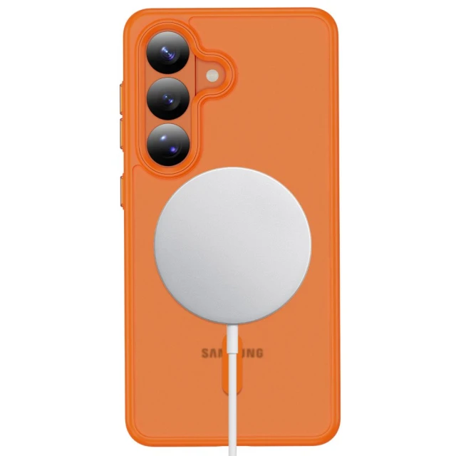 Чохол Tech-Protect MagMat для Samsung Galaxy S26 Matte Orange with MagSafe (5906302390748)