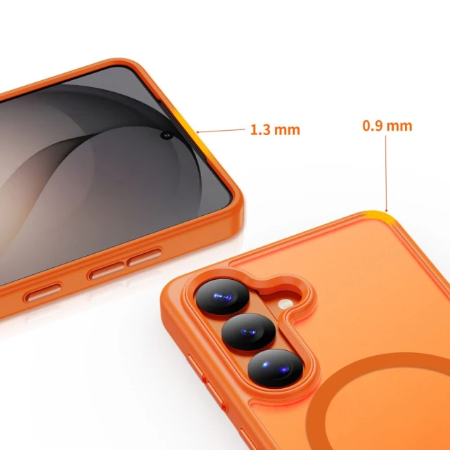 Чохол Tech-Protect MagMat для Samsung Galaxy S26 Matte Orange with MagSafe (5906302390748)