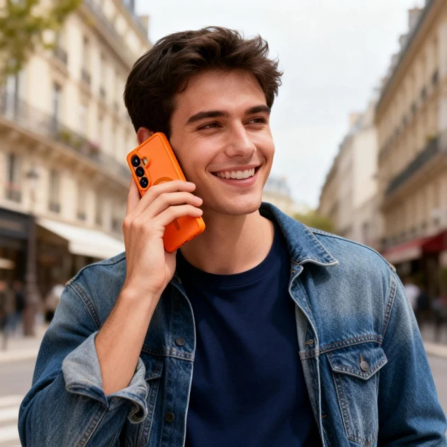 Чохол Tech-Protect MagMat для Samsung Galaxy S26 Matte Orange with MagSafe (5906302390748)
