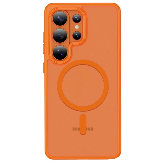 Чохол Tech-Protect MagMat для Samsung Galaxy S26 Ultra Matte Orange with MagSafe (5906302390762)