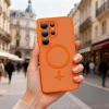 Чохол Tech-Protect MagMat для Samsung Galaxy S26 Ultra Matte Orange with MagSafe (5906302390762)