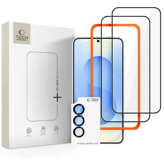 Захисне скло Tech-Protect Easy Set+ для Samsung Galaxy S26 Black (3 pack) (5906302390779)