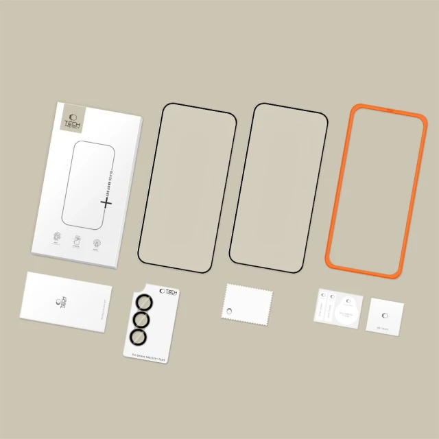 Захисне скло Tech-Protect Easy Set+ для Samsung Galaxy S26 Black (3 pack) (5906302390779)