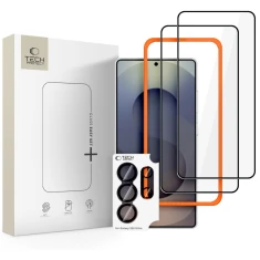 Захисне скло Tech-Protect Easy Set+ для Samsung Galaxy S26 Ultra Black (3 pack) (5906302390786)