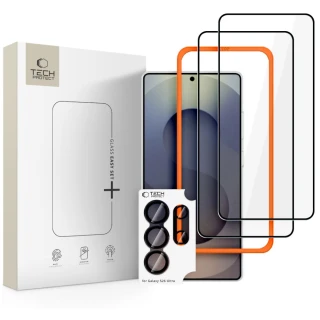 Захисне скло Tech-Protect Easy Set+ для Samsung Galaxy S26 Ultra Black (3 pack) (5906302390786)