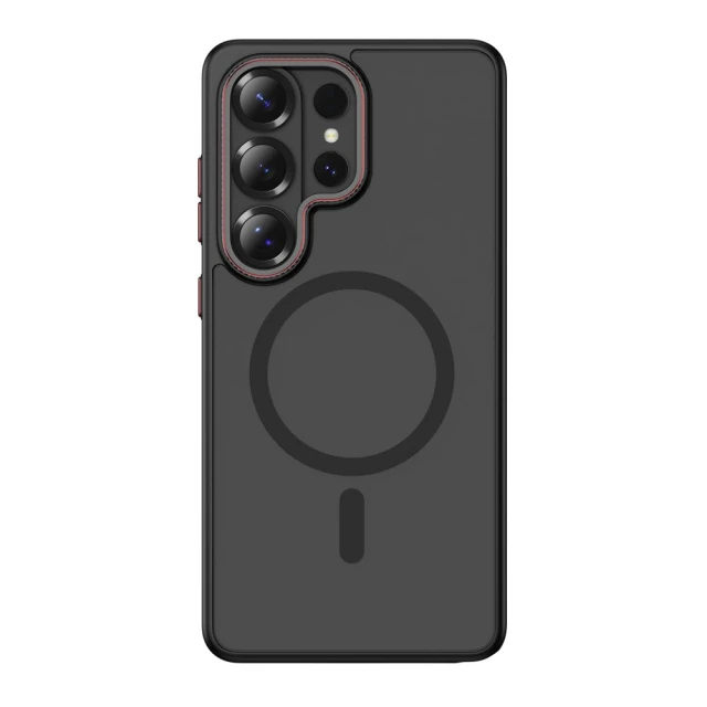Чохол Tech-Protect MagCam для Samsung Galaxy S26 Ultra Matte Black/Red with MagSafe (5906302390823)
