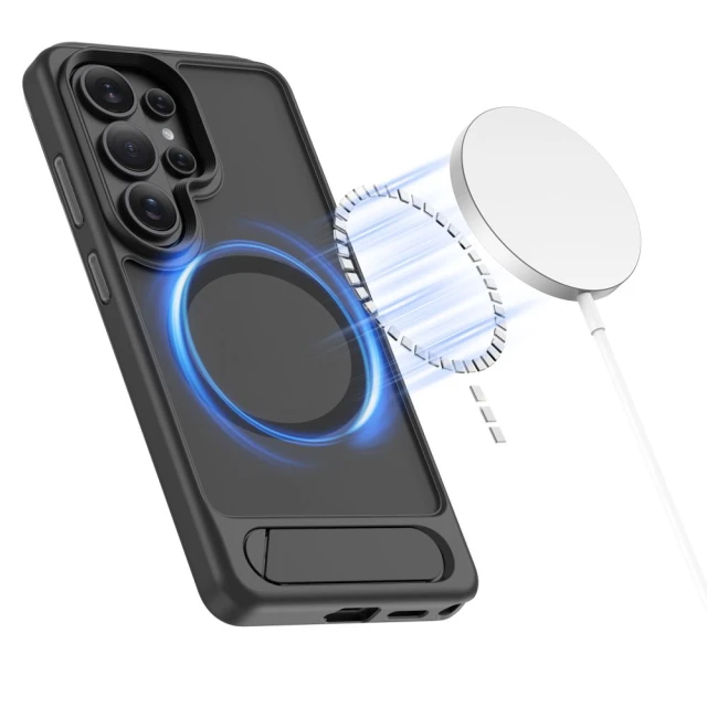 Чохол Tech-Protect MagRack для Samsung Galaxy S26 Ultra Matte Black with MagSafe (5906302390908)