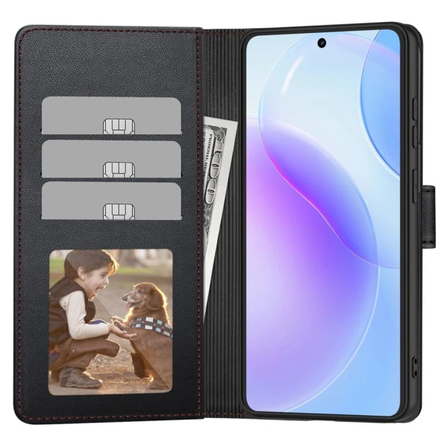 Чохол Tech-Protect Wallet для Samsung Galaxy A57 5G Black/Red (5906302392186)