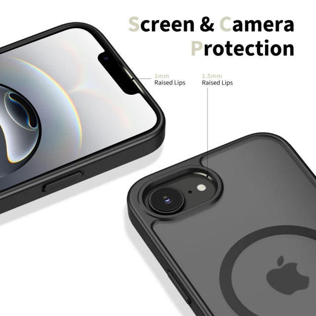 Чохол Tech-Protect Basicmag для iPhone 16e / 17e Matte Black with MagSafe (5906302392612)