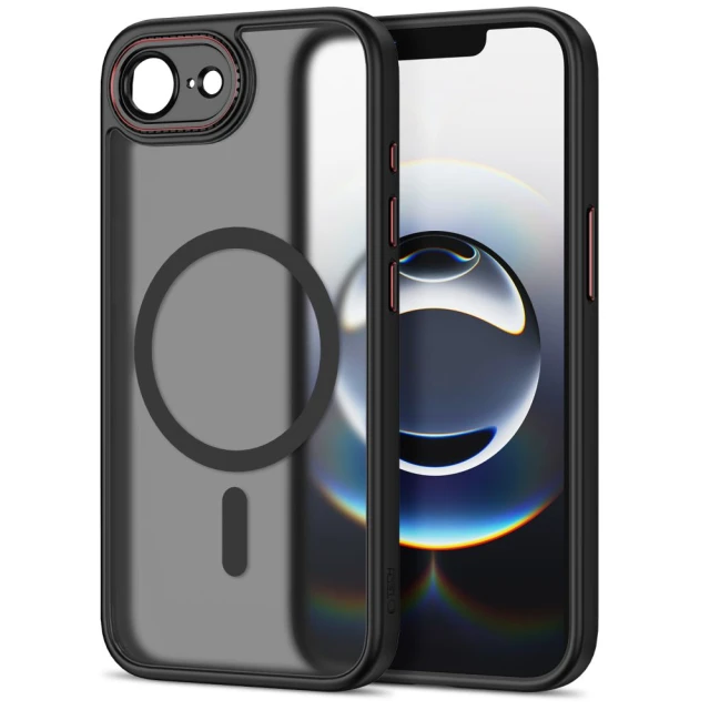 Чохол Tech-Protect MagCam для iPhone 16e / 17e Black/Red with MagSafe (5906302392667)