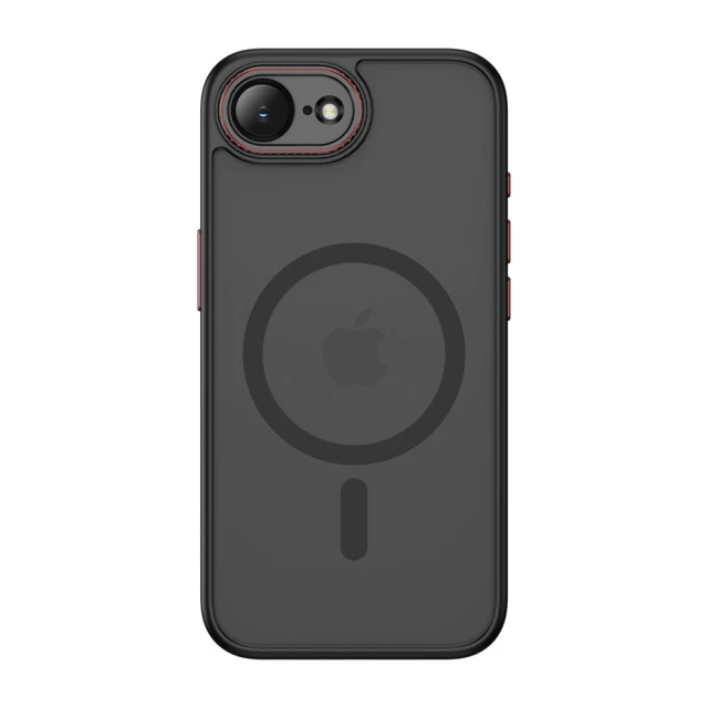 Чохол Tech-Protect MagCam для iPhone 16e / 17e Black/Red with MagSafe (5906302392667)
