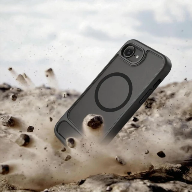 Чехол Tech-Protect MagRack для iPhone 16e / 17e Matte Black with MagSafe (5906302392674)