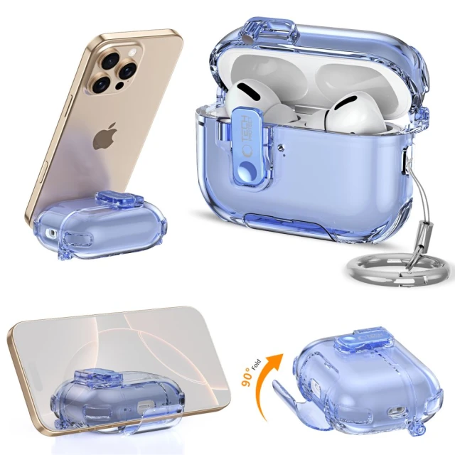 Чохол для навушників Tech-Protect Bounce Pro для AirPods Pro 3 Mist Blue (5906302392728)