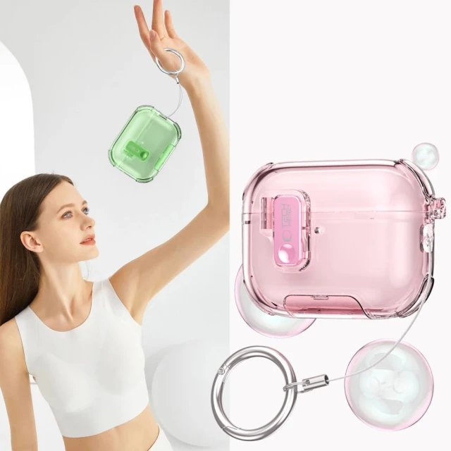 Чохол для навушників Tech-Protect Bounce Pro для AirPods Pro 3 Cosmic Orange (5906302392735)