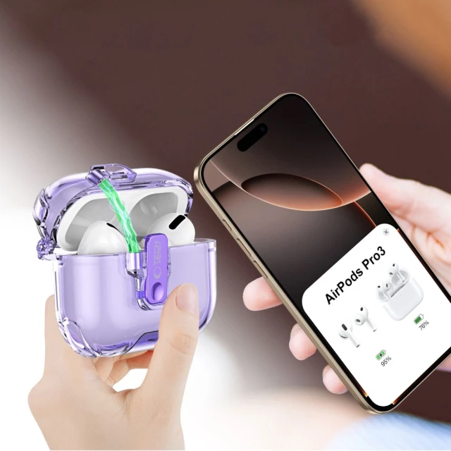 Чохол для навушників Tech-Protect Bounce Pro для AirPods Pro 3 Matcha Green (5906302392742)