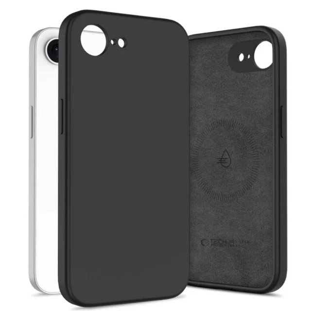 Чохол Tech-Protect Silicone для iPhone 16E / 17E Black with MagSafe (5906302392759)