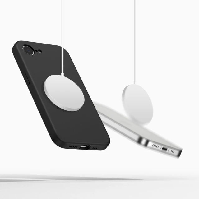 Чохол Tech-Protect Silicone для iPhone 16E / 17E Black with MagSafe (5906302392759)