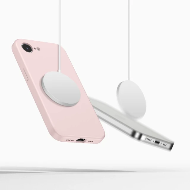 Чохол Tech-Protect Silicone для iPhone 16e / 17e Pink Pearl with MagSafe (5906302392773)