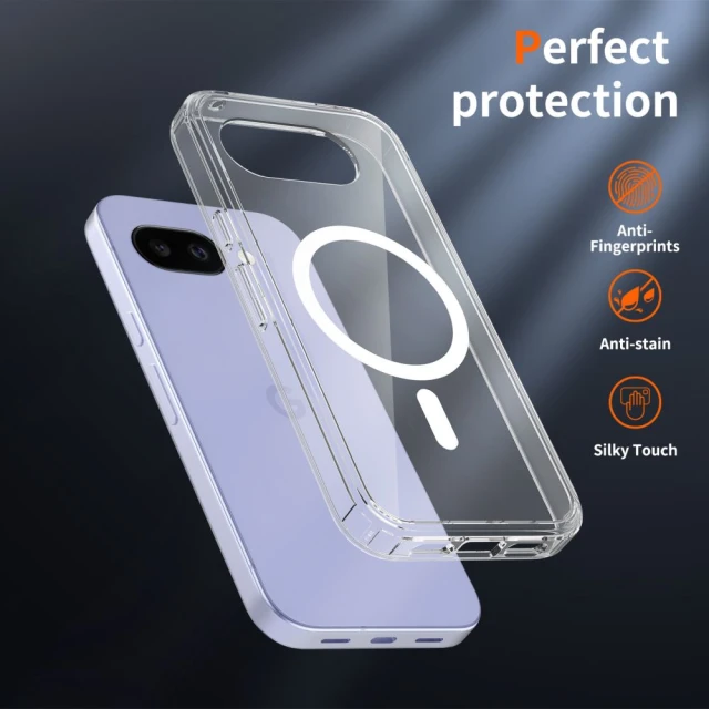 Чохол Tech-Protect Flexair Hybrid для Google Pixel 10a Clear with MagSafe (5906302392810)
