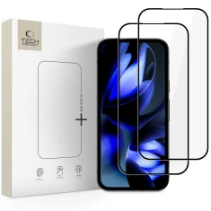 Захисне скло Tech-Protect Glass Fit+ для Google Pixel 9a / 10a Black (2 pack) (5906302392827)