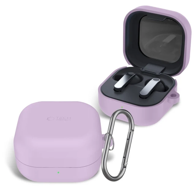 Чохол Tech-Protect Silicone Hook для Samsung Galaxy Buds 4 / 4 Pro Lavender (5906302392872)