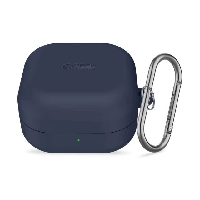Чехол Tech-Protect Silicone Hook для Samsung Galaxy Buds 4 / 4 Pro Navy Blue (5906302392889)