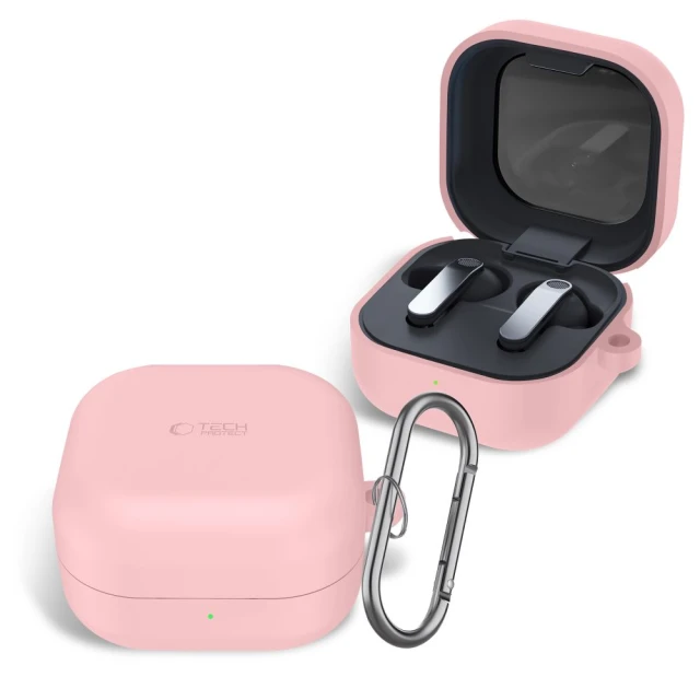Чохол Tech-Protect Silicone Hook для Samsung Galaxy Buds 4 / 4 Pro Dusty Pink (5906302392896)