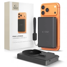 Power Bank Tech-Protect PB40 LifeMag 10000mAh 25W Qi2.2 Black with MagSafe (5906302392926)