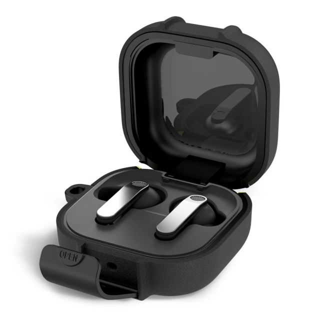 Чехол для наушников Tech-Protect Slim Hook для Samsung Galaxy Buds 4 / 4 Pro Black (5906302392940)