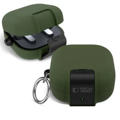 Чохол для навушників Tech-Protect Slim Hook для Samsung Galaxy Buds 4 / 4 Pro Olive Green (5906302392957)