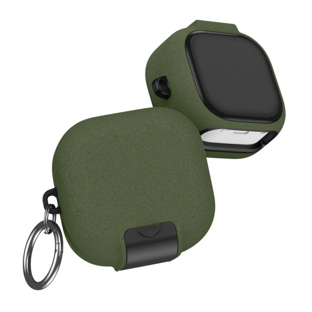 Чохол для навушників Tech-Protect Slim Hook для Samsung Galaxy Buds 4 / 4 Pro Olive Green (5906302392957)