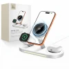 Бездротова зарядка Tech-Protect A51 ArcticBoost 3in1 Magnetic 25W Qi2.2 White with MagSafe (5906302392971)