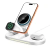 Бездротова зарядка Tech-Protect A51 ArcticBoost 3in1 Magnetic 25W Qi2.2 White with MagSafe (5906302392971)
