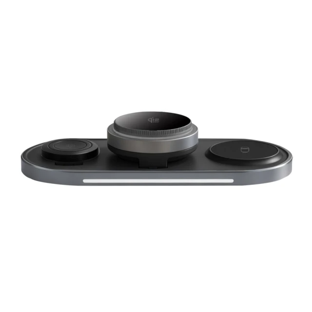 Бездротова зарядка Tech-Protect A51 ArcticBoost 3in1 Magnetic 25W Qi2.2 Black with MagSafe (5906302392988)