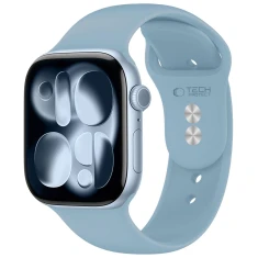 Ремешок Tech-Protect Silicone для Apple Watch Ultra 3/2/1 49 mm | Series 11/10 46 mm | Series 9/8/7/6/5/4/SE 45 mm | 44 mm Blue Jeans (5906302398751)