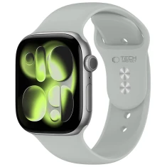 Ремешок Tech-Protect Silicone для Apple Watch Ultra 3/2/1 49 mm | Series 11/10 46 mm | Series 9/8/7/6/5/4/SE 45 mm | 44 mm Lunar Grey (5906302398768)