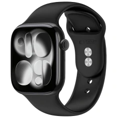 Ремешок Tech-Protect Silicone для Apple Watch Ultra 3/2/1 49 mm | Series 11/10 46 mm | Series 9/8/7/6/5/4/SE 45 mm | 44 mm Black (5906302398805)