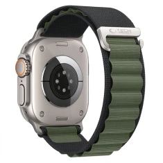 Ремешок Tech-Protect Nylon Pro для Apple Watch Ultra 3/2/1 49 mm | Series 12/11/10 46 mm | Series 9/8/7/6/5/4/SE 45 mm | 44 mm Black/Green (5906302398