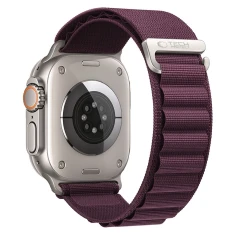 Ремешок Tech-Protect Nylon Pro для Apple Watch Ultra 3/2/1 49 mm | Series 12/11/10 46 mm | Series 9/8/7/6/5/4/SE 45 mm | 44 mm Burgundy (5906302398881
