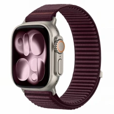 Ремешок Tech-Protect Nylonloop для Apple Watch Ultra 3/2/1 49 mm | Series 11/10 46 mm | Series 9/8/7/6/5/4/SE 45 mm | 44 mm Deep Burgundy (59063023989