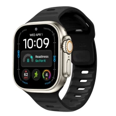 Ремешок Tech-Protect Silicone Line для Apple Watch Ultra 3/2/1 49 mm | Series 12/11/10/9/8/SE 45 mm | 44 mm Black (5906302398980)