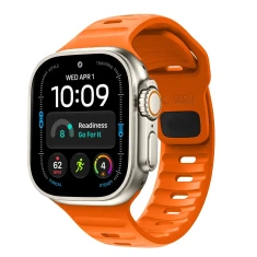 Ремешок Tech-Protect Silicone Line для Apple Watch Ultra 3/2/1 49 mm | Series 12/11/10/9/8/SE 45 mm | 44 mm Orange (5906302398997)
