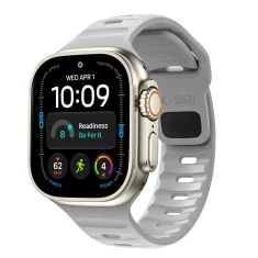 Ремешок Tech-Protect Silicone Line для Apple Watch Ultra 3/2/1 49 mm | Series 12/11/10/9/8/SE 45 mm | 44 mm Lunar Grey (5906302399017)