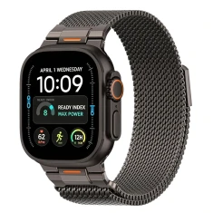 Ремінець Tech-Protect Milano Vanguard для Apple Watch 8 | 9 | 10 | 11 | 12 | SE | Ultra (44 | 45 | 46 | 49 мм) Gunmetal (5906302399031)