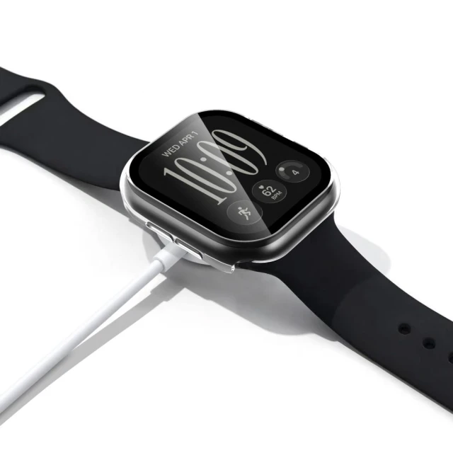 Чохол Tech-Protect Defense для Apple Watch Series 12 42 mm Black & Clear (2 pack) (5906302399048)