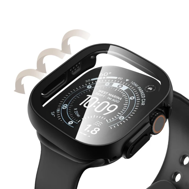 Чохол Tech-Protect Defense для Apple Watch Ultra 4 | 3 | 2 | 1 49 mm Black & Clear (2 pack) (5906302399062)